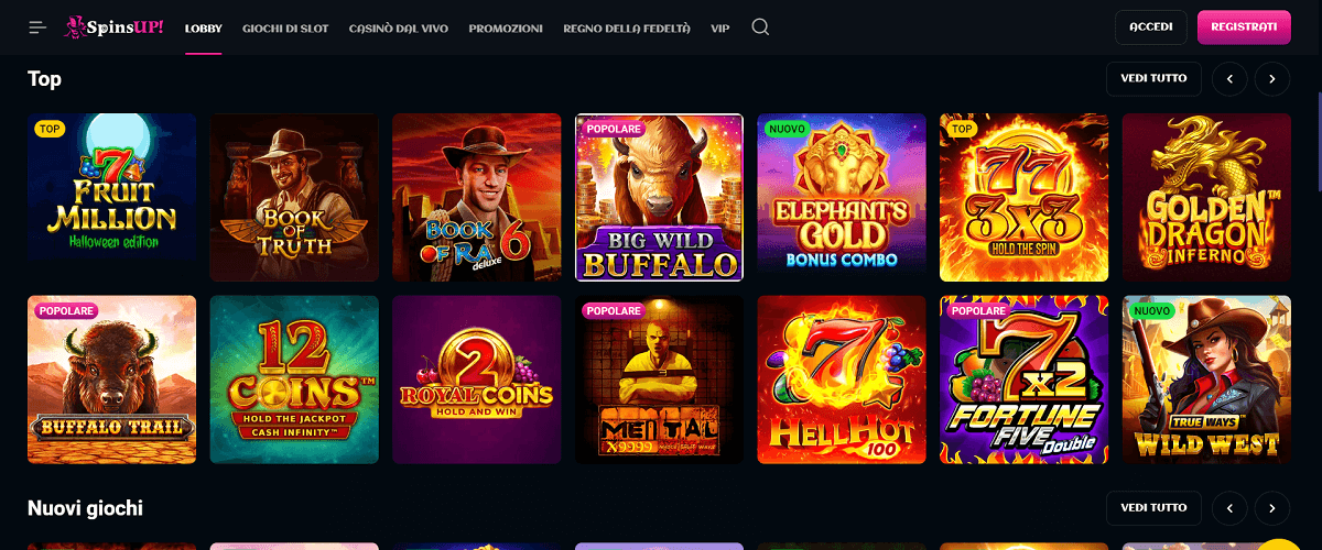 spins up casino